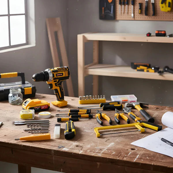 Kit Profesional: Taladro Inalámbrico + Accesorios