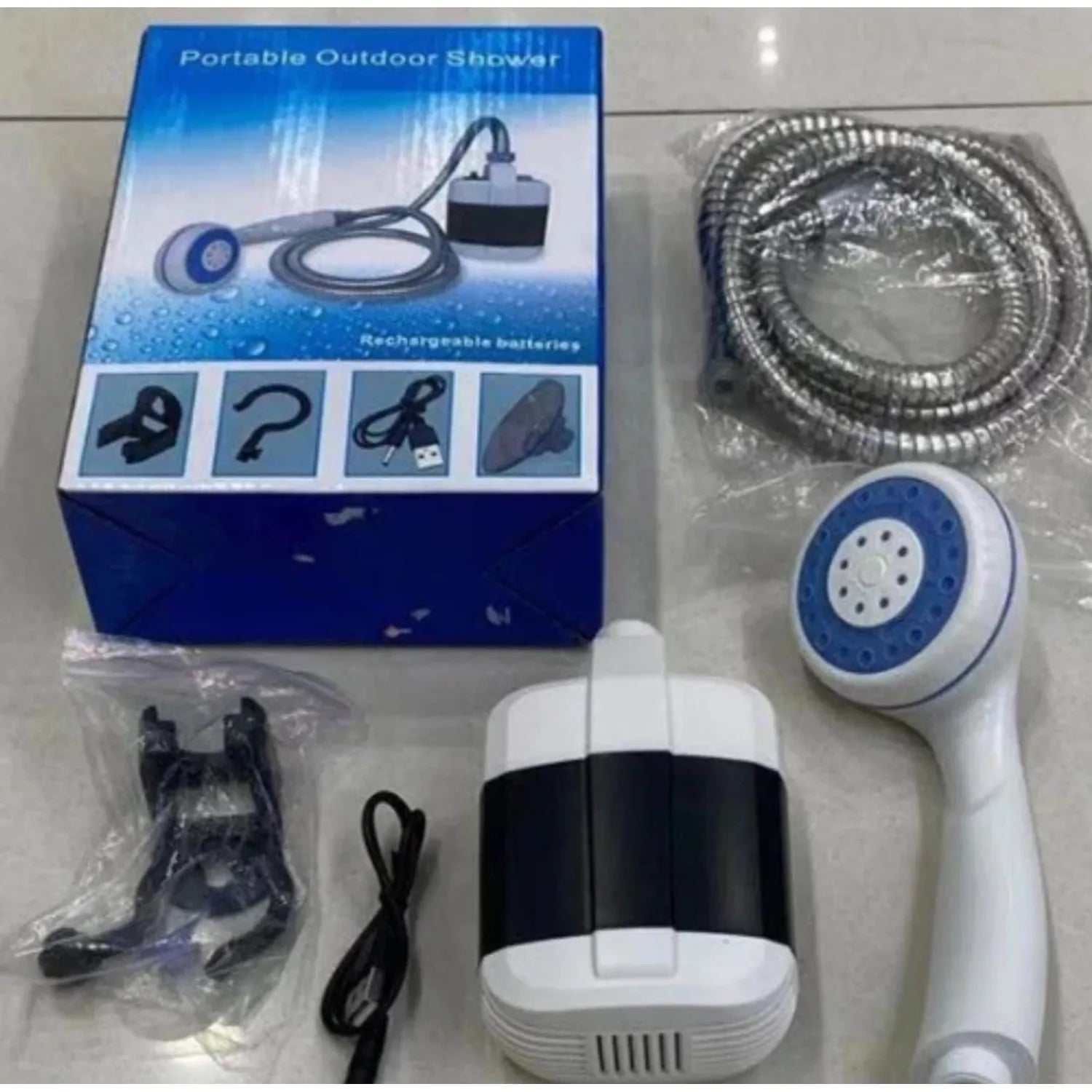 🚿🔋 DUCHA PORTATIL RECARGABLE !!! 🚿❄️